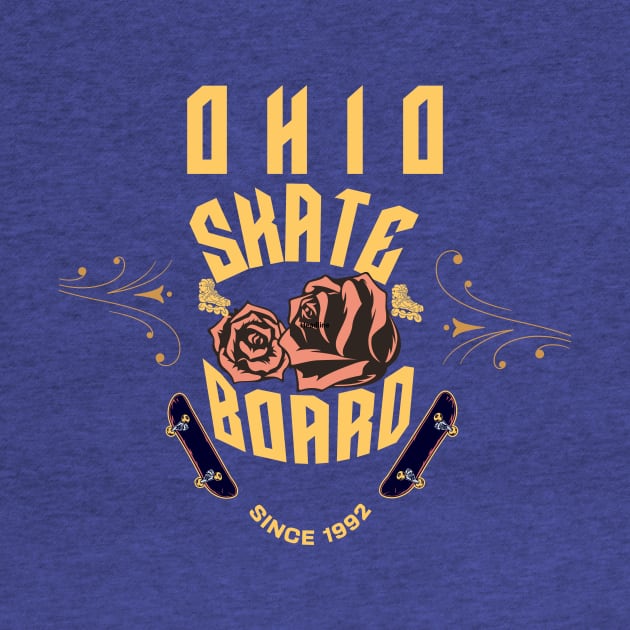 Ohio Skate Board by Colbalt101